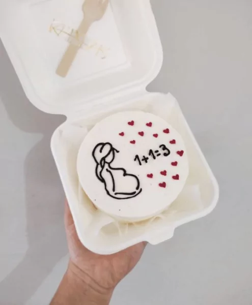 Объявить о беременности торт | Впервые мама